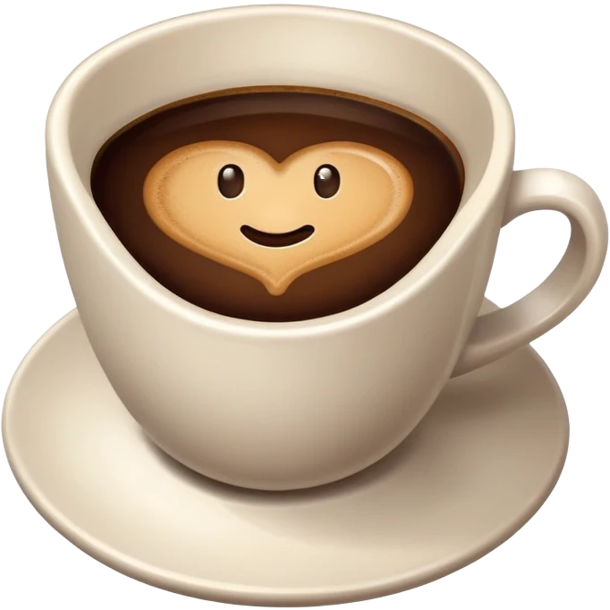 Cute coffee emoji