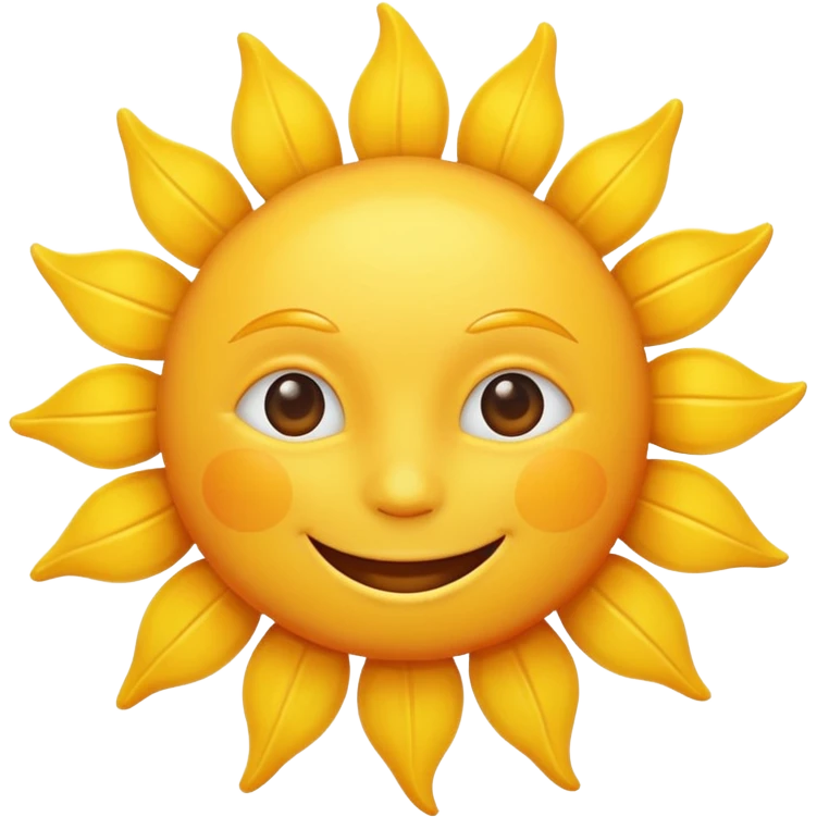 smiling sun emoji emoji