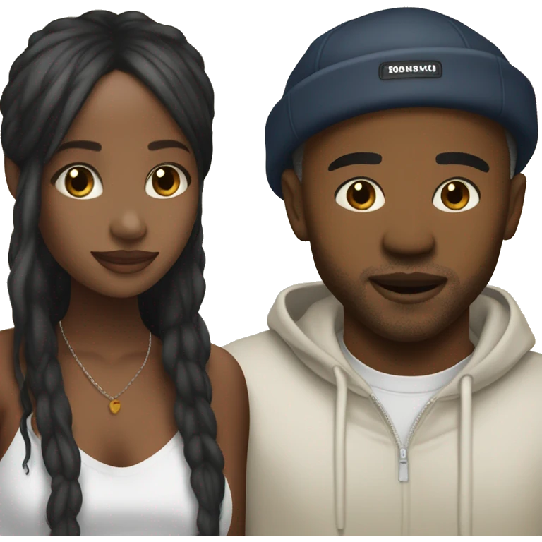 black girl meeting frank ocean emoji