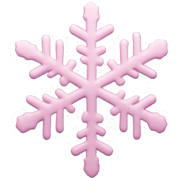 pastel pink snowflake  emoji