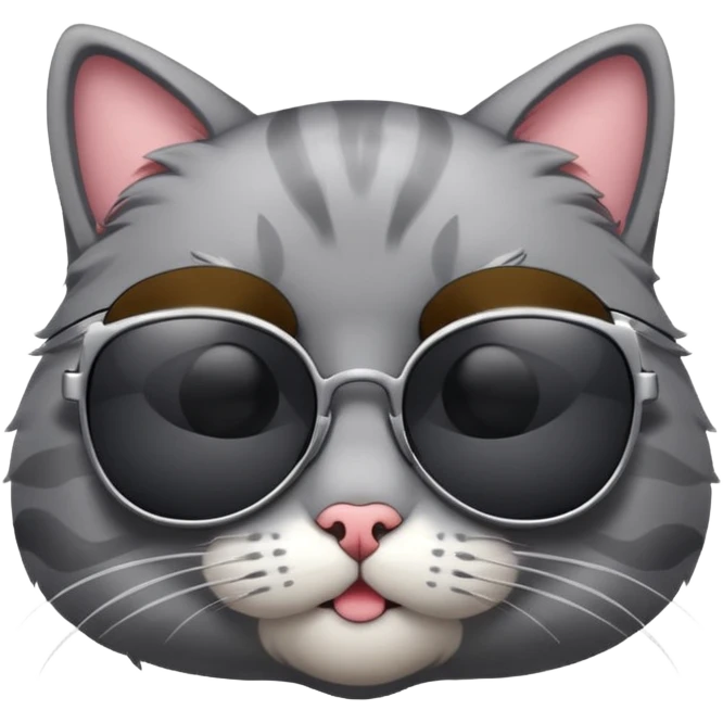 Cat wearing sunglasses emoji