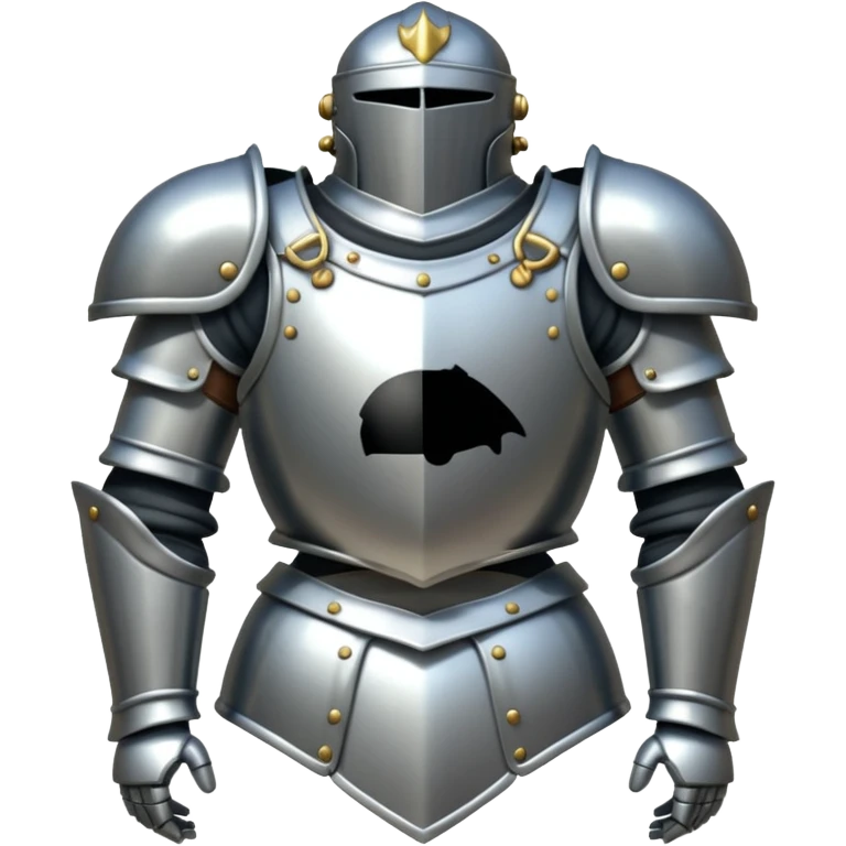 Suit of Armor on display  emoji