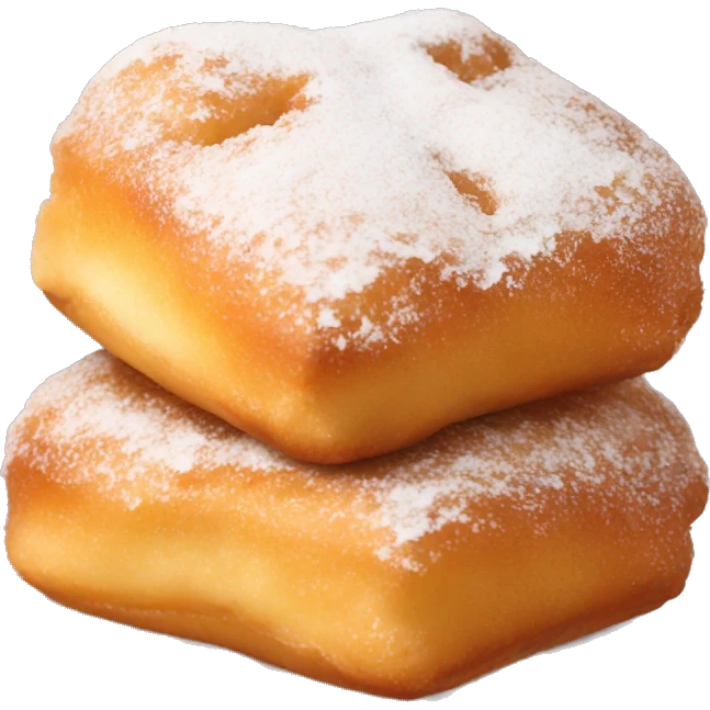 5 square beignets emoji