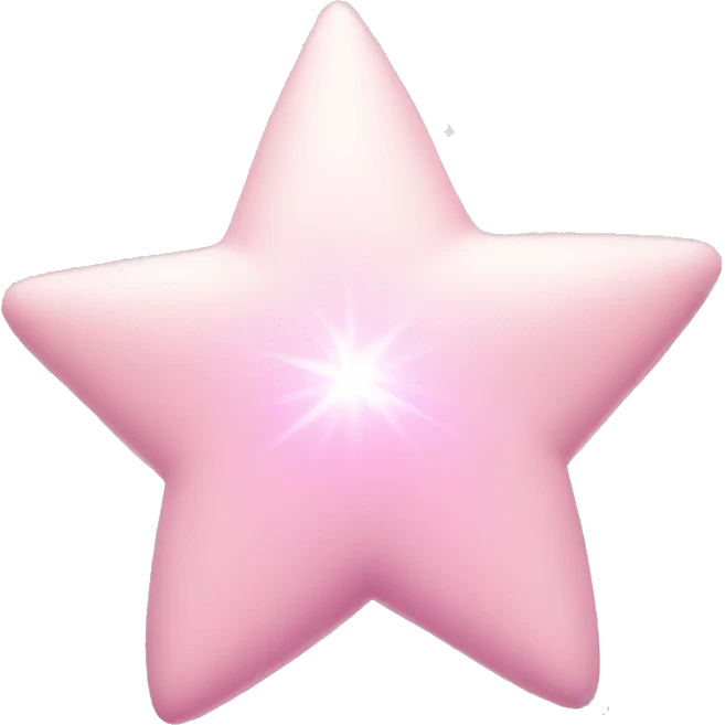 pale pink star sparkle emoji
