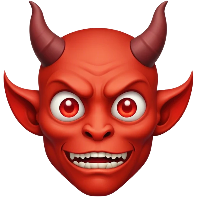 Devil cross eyed  emoji