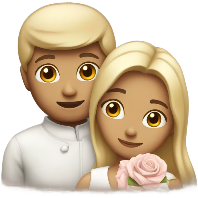 A default emoji looking romantic emoji