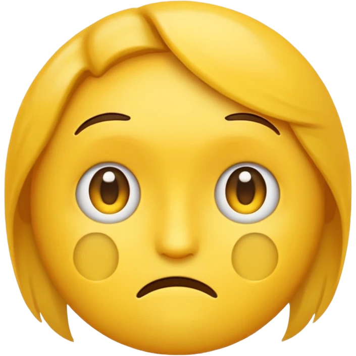 An emoji face that expresses “ I DONT KNOW “ feeling  emoji
