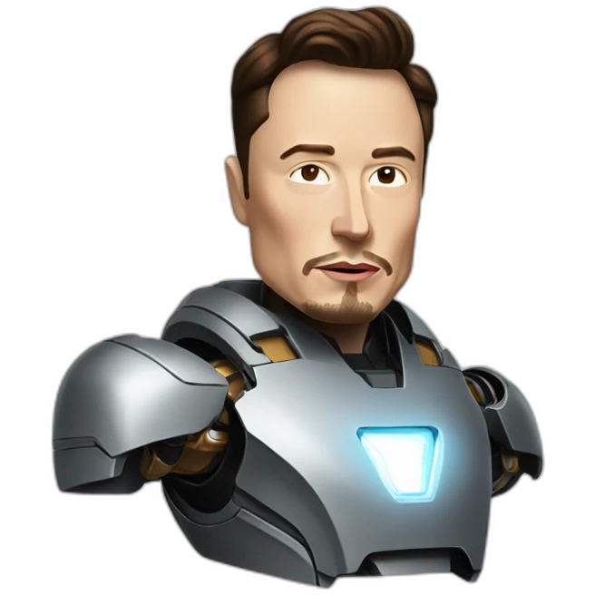 Elon musk iron man emoji