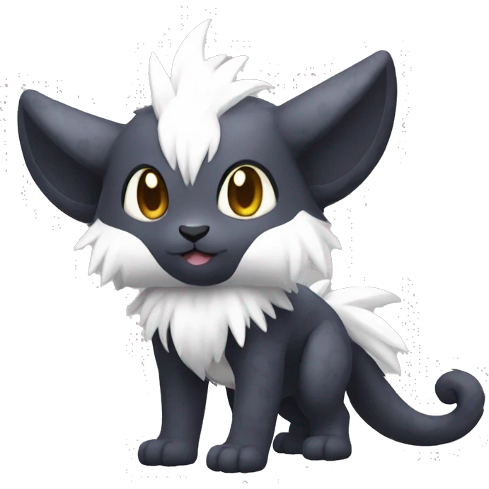 Cute cool dark animal hybrid Fakemon full body emoji