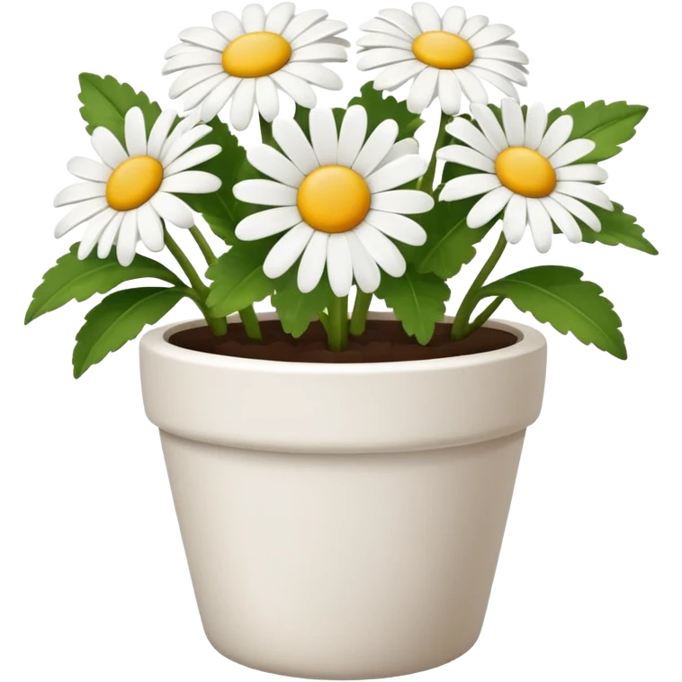 daisy flower pot emoji