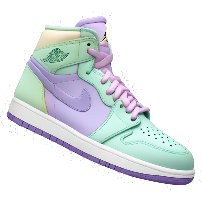 Pastel jordan one emoji