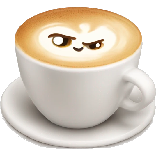 Cute latte  emoji
