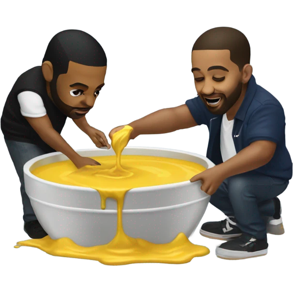 ￼Ken￼drik Lamar  pouring mustard on drake emoji