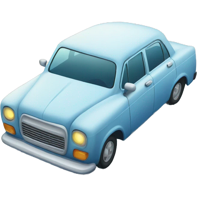 Car on ice emoji