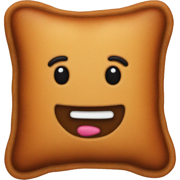 Gingerbread pillow emoji