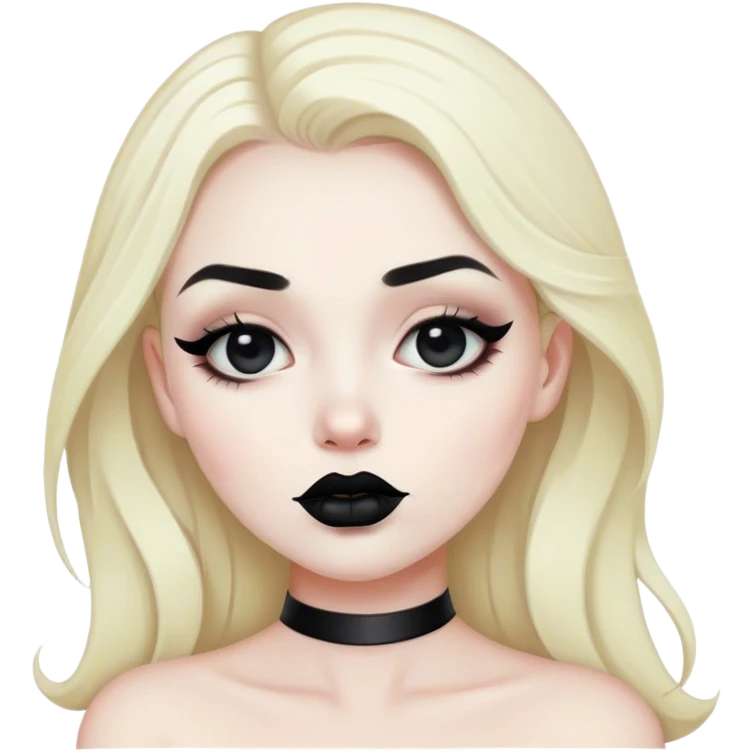 Black lipstick  emoji