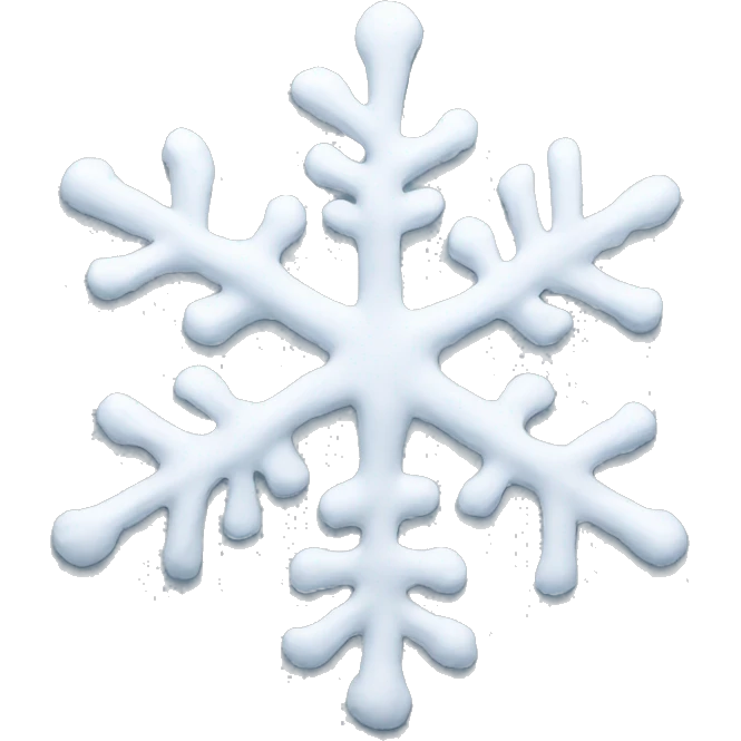 White snow. emoji