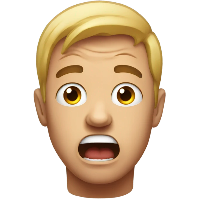 Scared face emoji