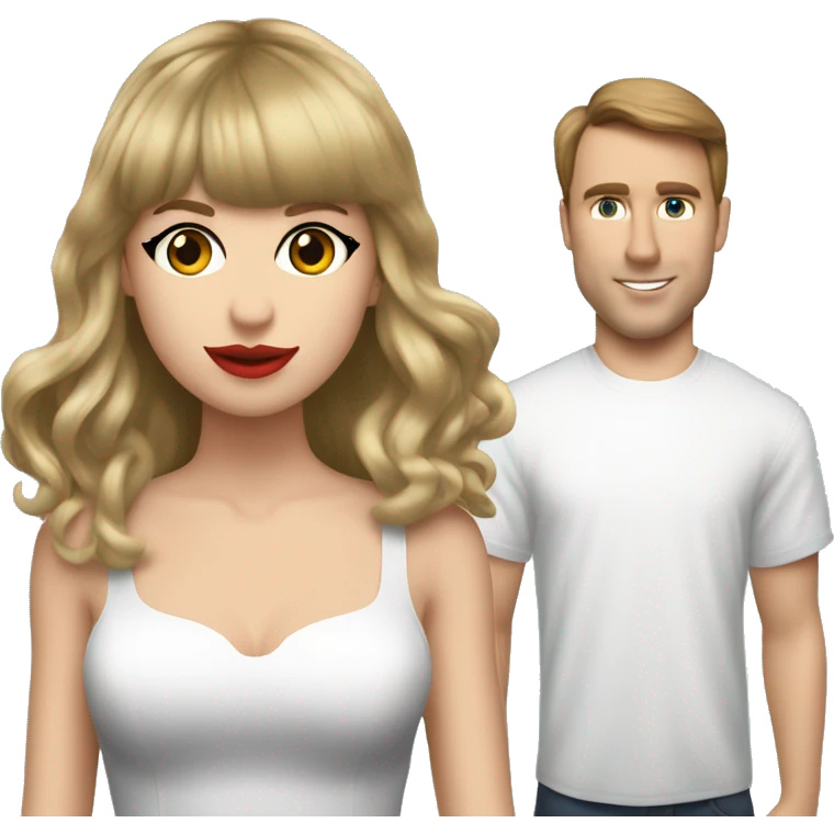 Taylor swift and Travis Kielce  emoji