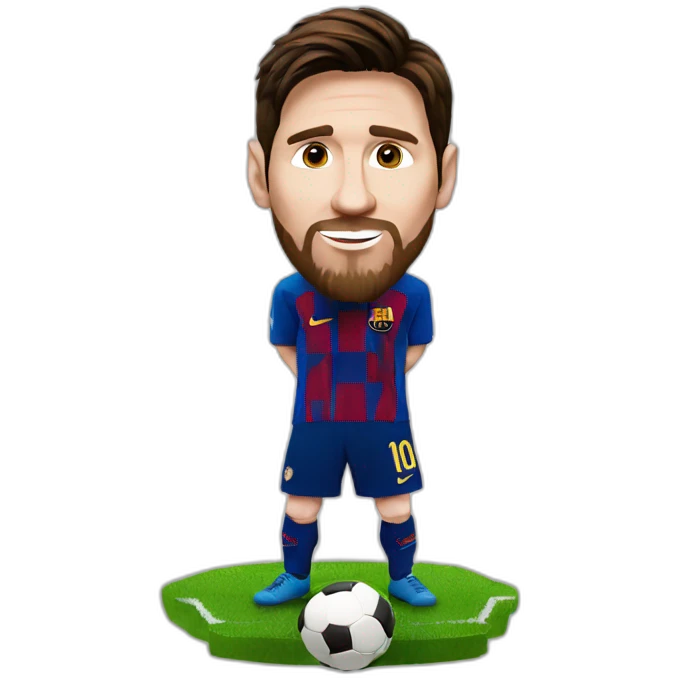 Lionel messi with world cup emoji