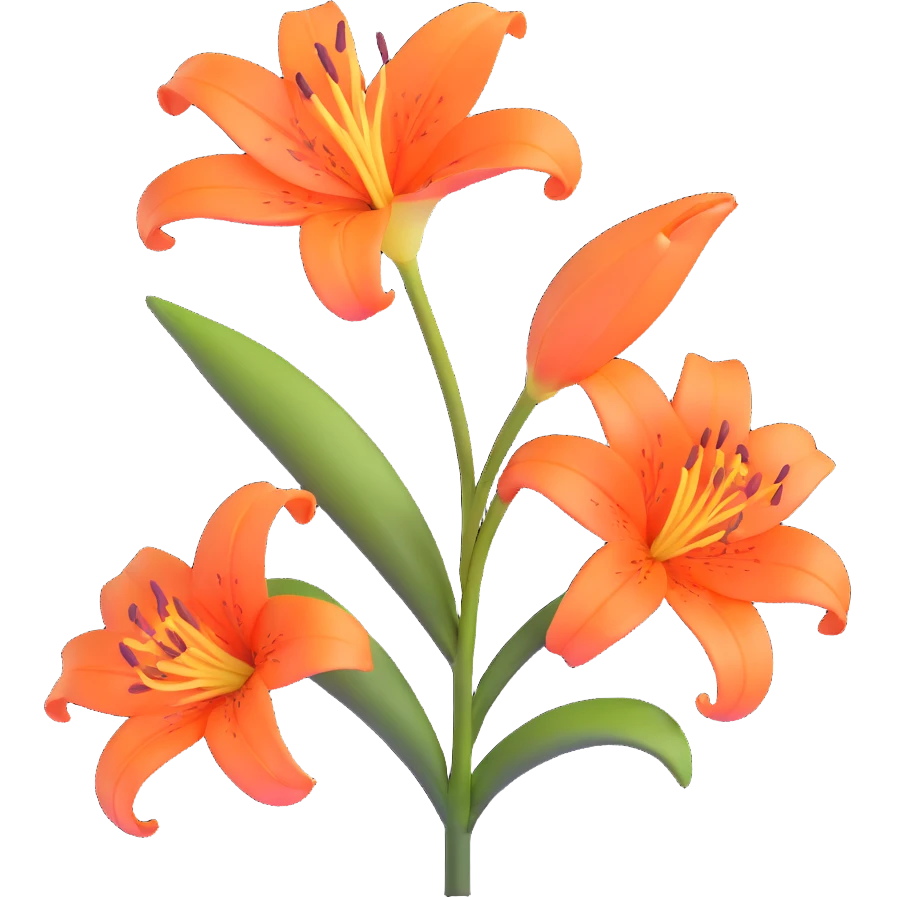 lily flower emoji