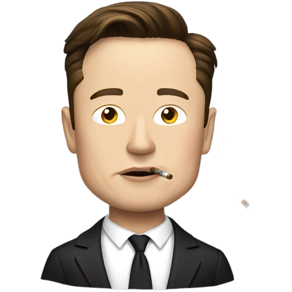 Elon musk smoking emoji