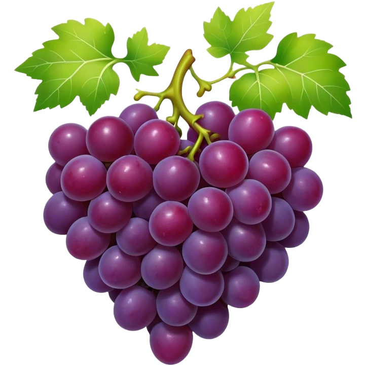 a grape with a heart emoji