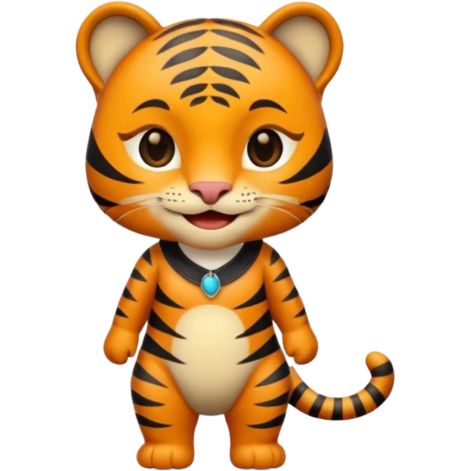 Hace un memoji de un Tigre vestido de gala, con smokin negro y feliz emoji