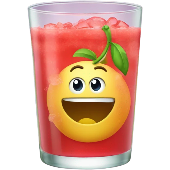 fruit punch in a glass emoji