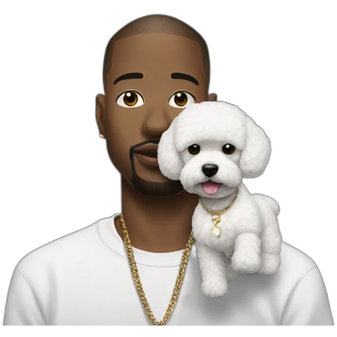 rappers whit bichon emoji