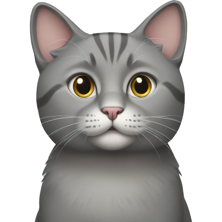 Gray cat emoji