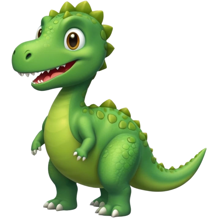  cute green color dinosaur emoji