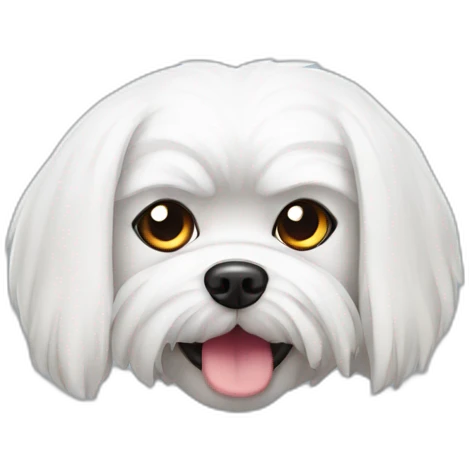 evil maltese dog emoji