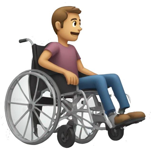 man in a wheelchair emoji