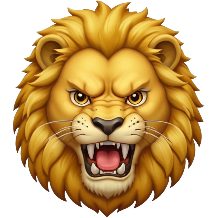 Angry lion emoji