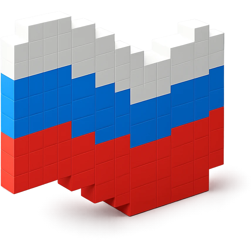 Russian flag without pole emoji