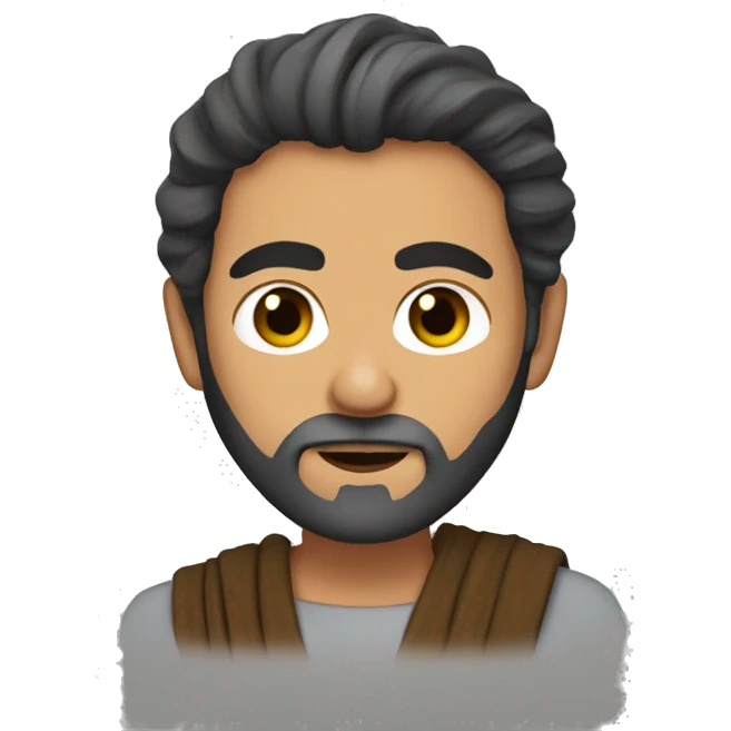 rey con barba emoji