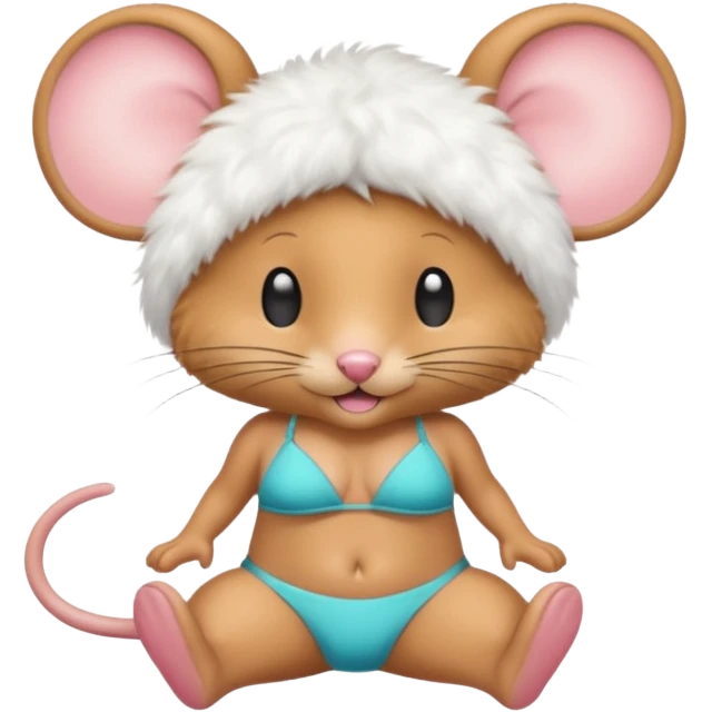 Mouse 🐰 with bikini 👙  emoji