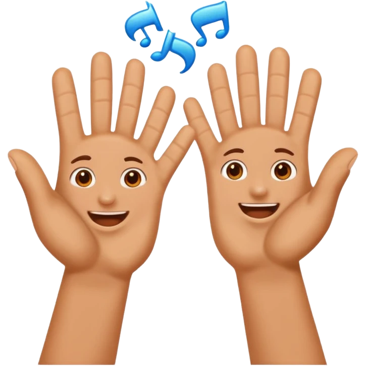 hands clapping for talent emoji