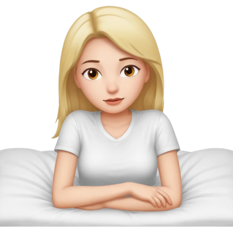 Hott girl lye on bed  emoji