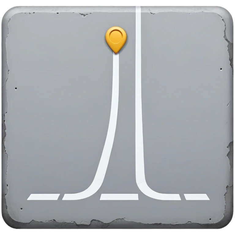 A road sidewalk  emoji