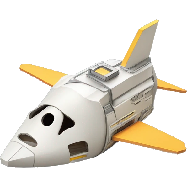 Starship spacecraft bird’s birdhouse diorama  emoji