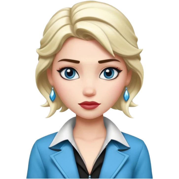 Elsa as a ganster emoji