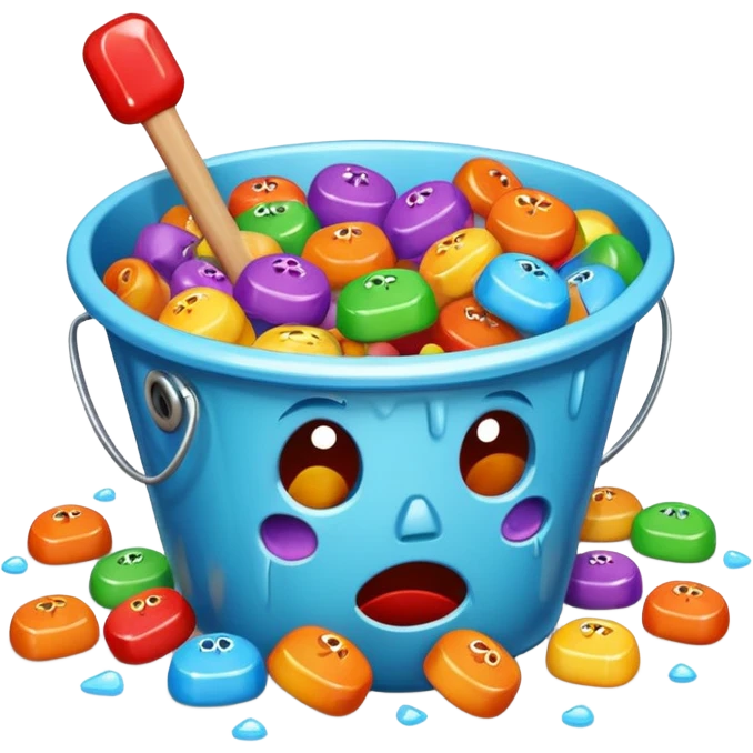 Crying candy because they’ve fallen out of the Halloween bucket  emoji