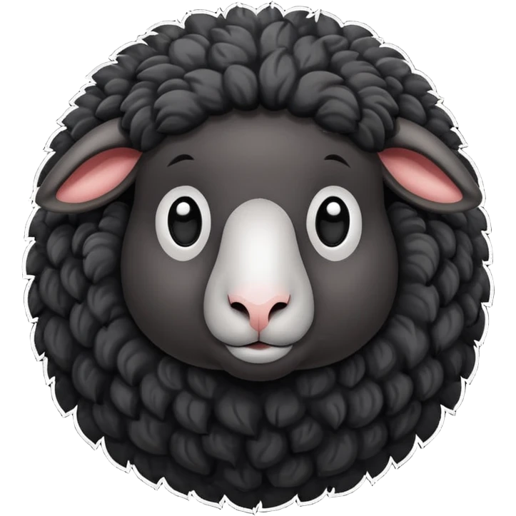 Black sheep emoji