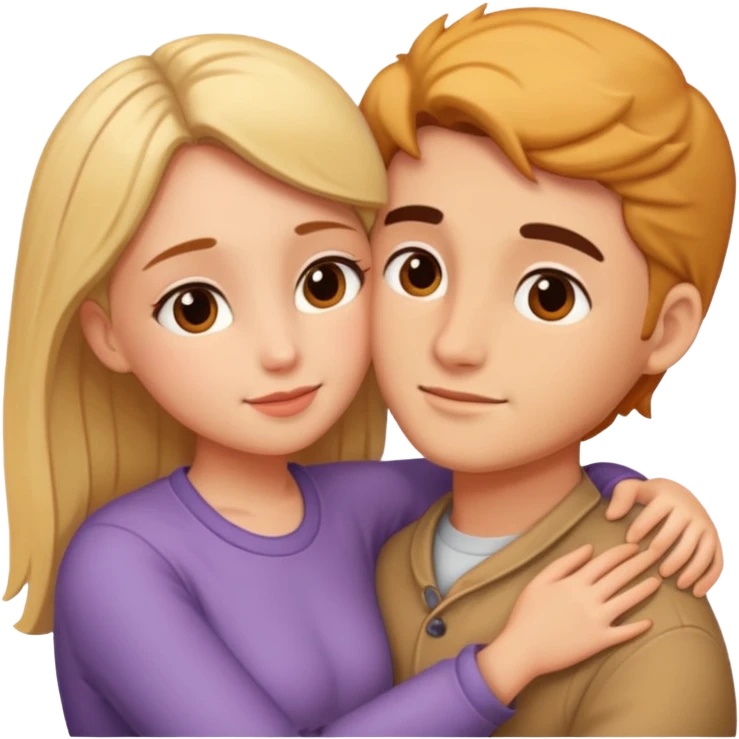 Moment intime entre amoureux emoji