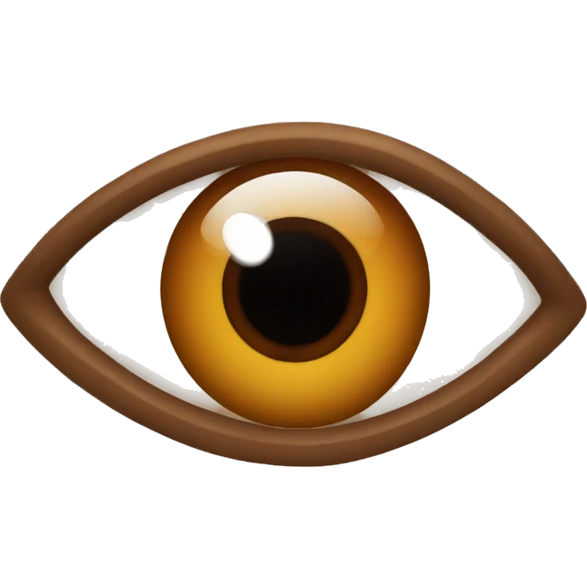 all-seeing brown eye emoji