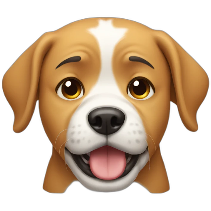 crying dog emoji