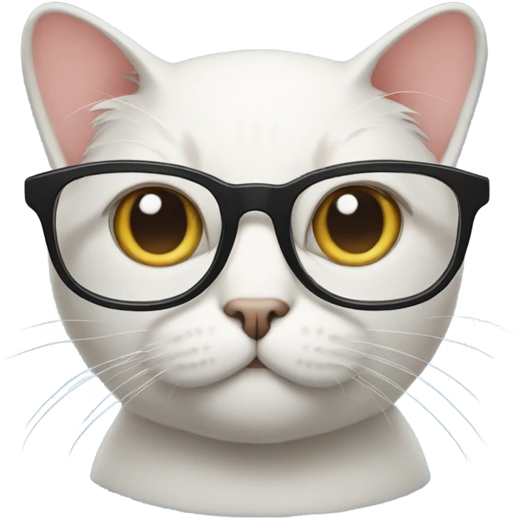 cat wearing glasses emoji