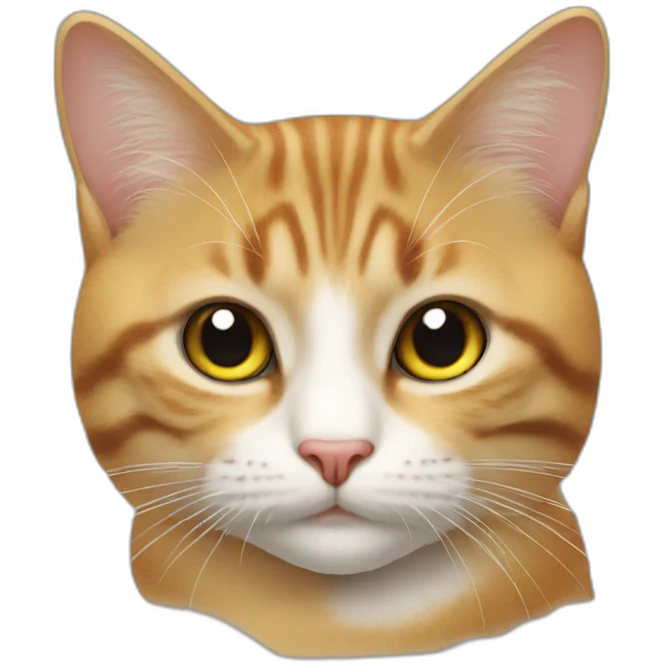 Chat sur un chat emoji